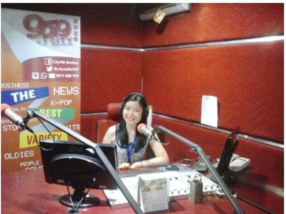Gambar 3. Ruang Studio 95,9 FM City Radio - Medan Medan 