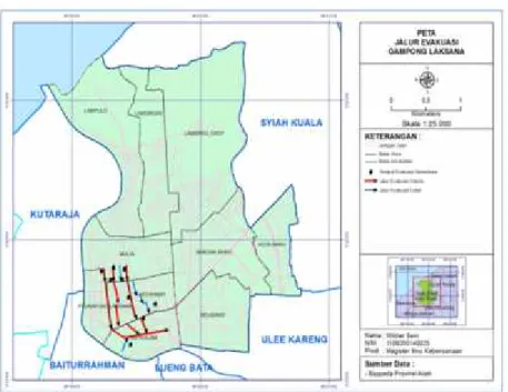 Gambar 13. Peta Jalur Evakuasi Bandar Baru