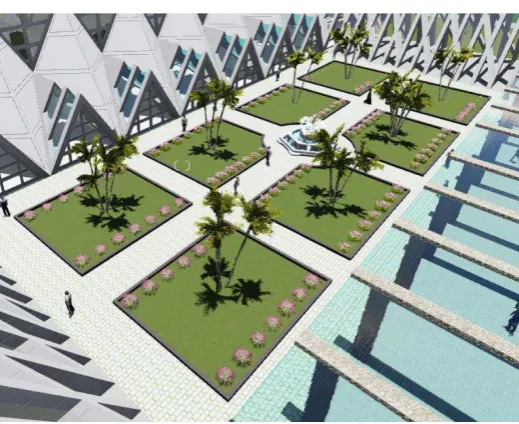 Gambar 6.7. Area Mini-Plaza  
