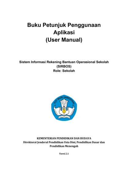 Buku Petunjuk Penggunaan Aplikasi (User Manual)