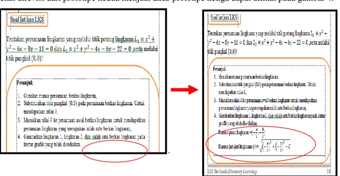 Gambar 7. Perubahan prototipe kedua ke prototipe ketiga  