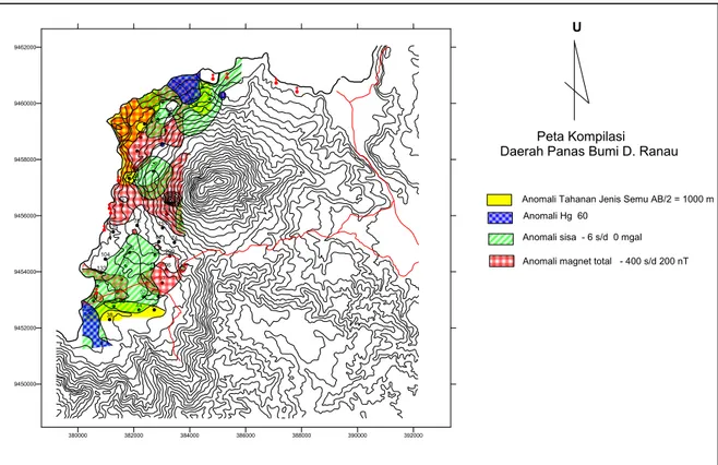 Gambar 6.1 Peta kompilasi daerah Danau Ranau 