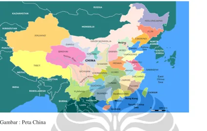 Gambar : Peta China 