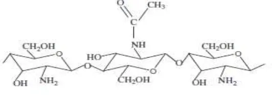 Gambar 2.3 Struktur Kimia Kitosan [16] 