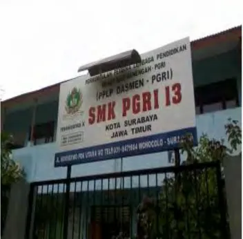 Gambar 1.1 SMK PGRI 13 Surabaya 