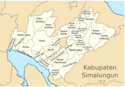 Gambar 1.1 Peta Kabupaten Simalungun 