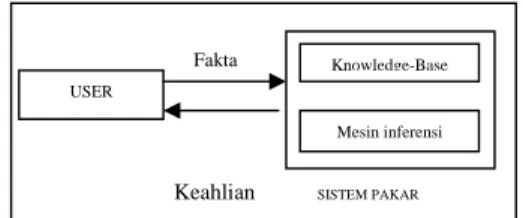 Gambar 2.1 Konsep Dasar Fungsi Sistem  Pakar [3] 