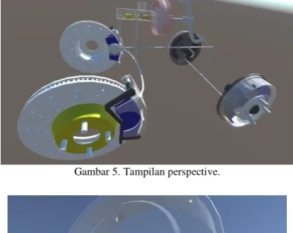 Gambar 5. Tampilan perspective. 