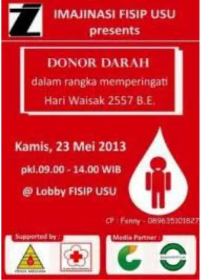 Gambar 2.4: Acara Donor Darah saat Dies Natalis FISIP USU, sumber: 
