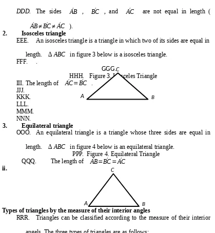 Figure 3. Isosceles TriangleGGG.C