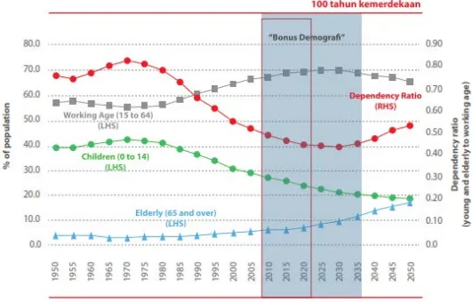 Gambar 1.2 Demografi Penduduk Indonesia (Sumber: BPS, 2010) 