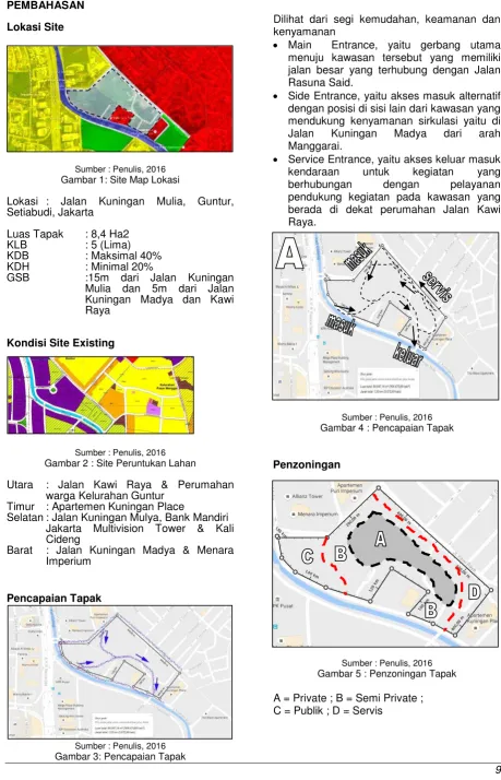 Gambar 1: Site Map Lokasi 