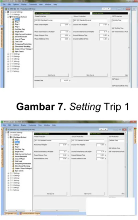 Gambar 7. Setting Trip 1