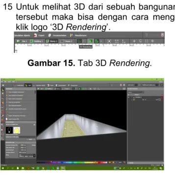 Gambar 16. Hasil 3D Rendering HASIL DAN PEMBAHASAN