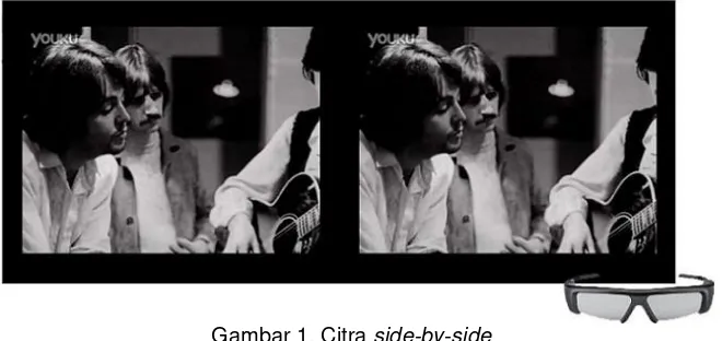 Gambar 1. Citra side-by-side 