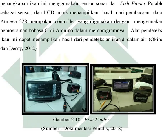 Gambar 2.10 : Fish Finder,   (Sumber : Dokumentasi Penulis, 2018) 