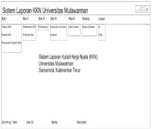 Gambar 6. Desain sistem laporan KKN 