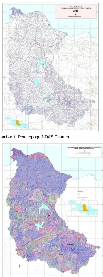 Gambar 2. Peta penggunaan lahan DAS Citarum tahun 2010 