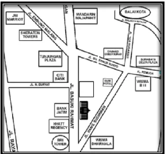 Gambar 3.1.  Site plan Gedung Astra Auto 2000 