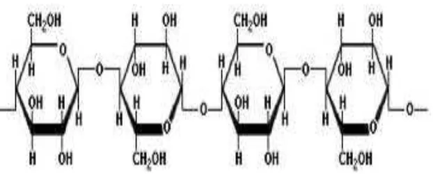 Gambar 2.1 Struktur selulosa  