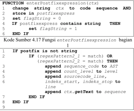 Tabel 4.2 Pattern Regex Bagian 1 
