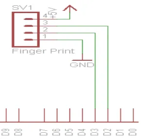 Gambar 3.2 Rangkaian Sensor Fingerprint 