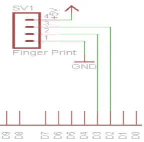Gambar 3.2 Rangkaian Sensor Fingerprint 
