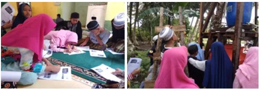 Gambar 2.a. Sosialisasi dan Pelatihan di Pesantren As – Shiddiqiyyah