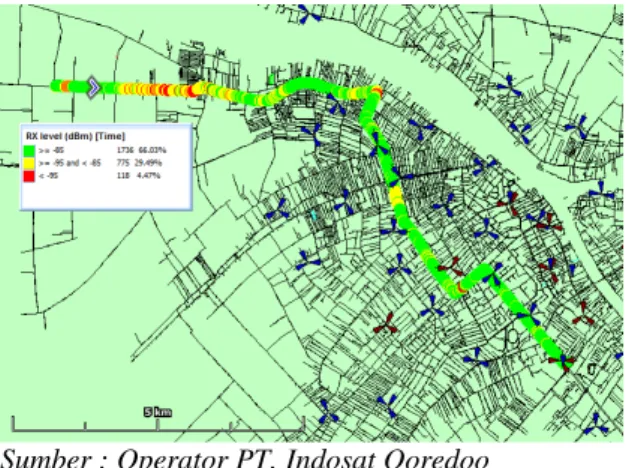 Gambar 5.  UMTS MAP Report  Adapun hasil data yang tersebut yaitu :   4.1   RACH (Random Access Channel) 