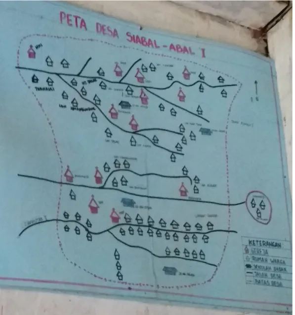 Gambar 1. Peta Desa Siabal-abal I 