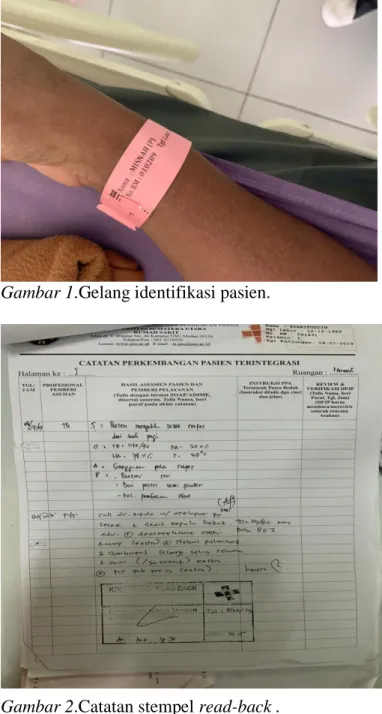 Gambar 2.Catatan stempel read-back . 