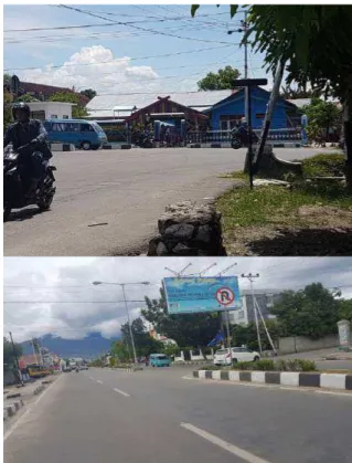 Gambar 8. Simpang Garuda-Abdul Rahman Saleh  c.  Analisis pada median Jl. Cumi-Cumi:  