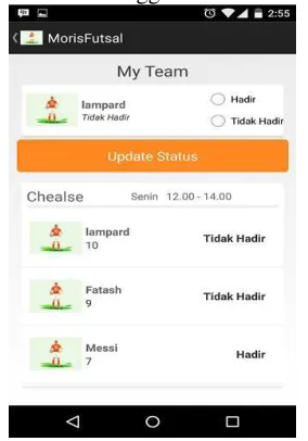 Gambar 4.21. Tampilan Menu Jadwal 
