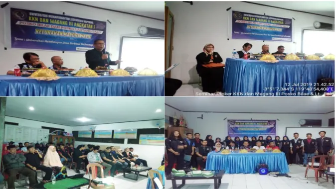 Gambar 1. Sosialisasi dan seminar program kerja KKN  