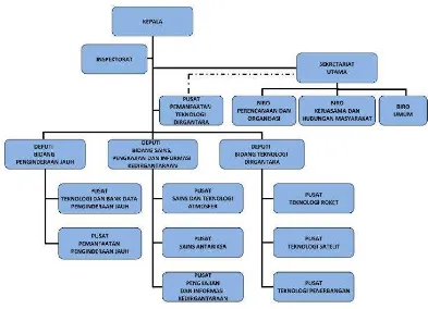Gambar 3.1. Struktur organisasi LAPAN