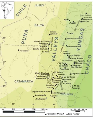 Figure 9 for geographical location of the contexts mentioned in the text).  