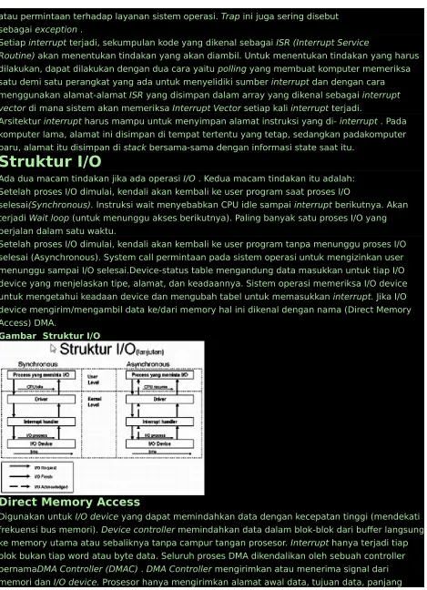 Gambar  Struktur I/O