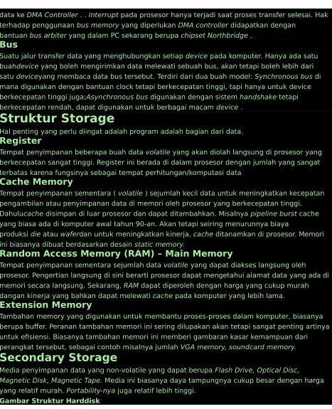 Gambar Struktur Harddisk