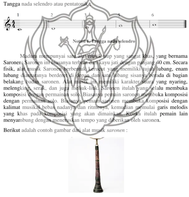 Gambar 1. Instrumen musik Saronen  (Sumber : www.kata.co.id) 