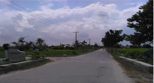Foto 2: Jalan Utama yang menghubungkan Pantai Labu- Pakam  Sumber Dokumen Pribadi 