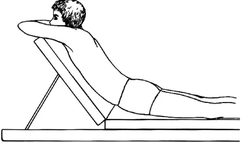 Fig. 1. The patient’s position when centralization was ﬁrst reported toRobin McKenzie.
