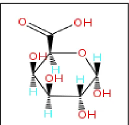Gambar 1. Struktur kimia asam α-galakturonat 