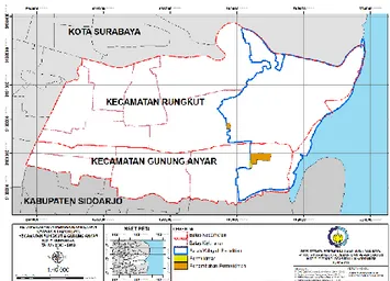 Gambar  4.  Peta  Perubahan  Penggunaan  Lahan  Kawasan  Pamurbaya  Kecamatan Rungkut dan Kecamatan Gunung Anyar Kota Surabaya Tahun  2003 - 2008