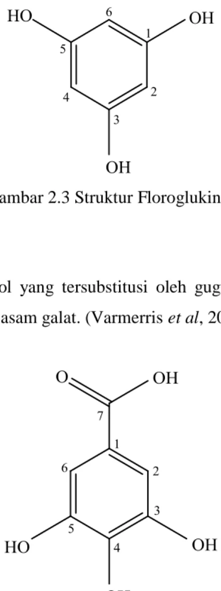 Gambar 2.3 Struktur Floroglukinol 