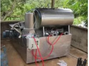 Gambar 2. Skema unit penggoreng vakum sistem water jet 