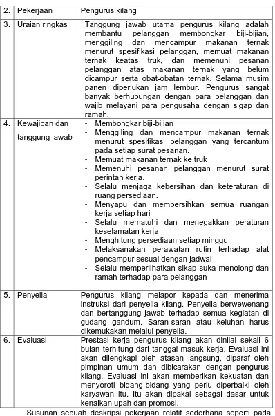 Tabel 7.2., memuat hal-hal berikut: 