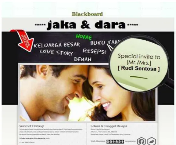 Gambar 2.3 : Kartu Undangan Pernikahan 