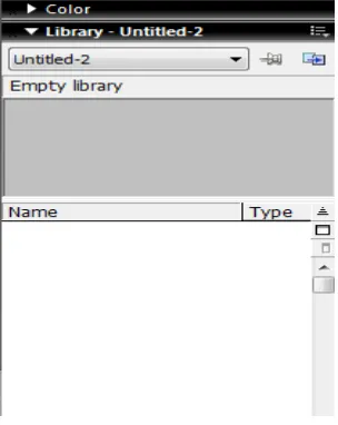 Gambar 2.3 Panel Library 