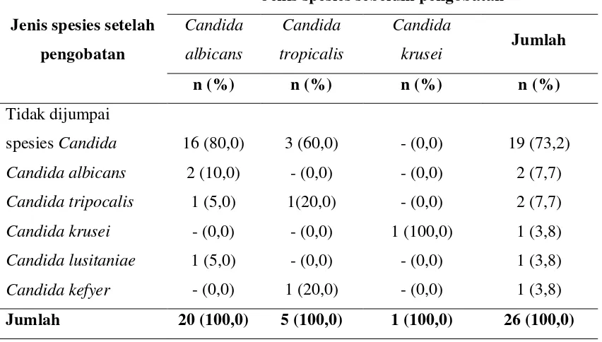 Tabel 4.9. Efloresensi/Bentuk Lesi Sebelum Pengobatan 