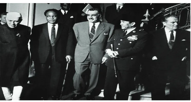 Gambar 5.3 Presiden Soekarno menjadi salah satu tokoh pendiri gerakan non-blok yang merupakan perwujudan politik luar negeri yang bebas aktif
